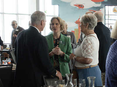 WSBA 2025 50 Year Celebration-41 Chief Justice Debra Stephens chats with attendees at the Washington State Bar Association's 50-year Member Luncheon at the Museum of Flight in Seattle June 6, 2025
