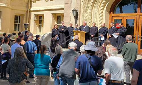 Law Day 2025 at the steps of the Spokane County Courthouse.