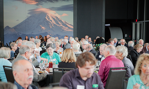 AttendeesattheWashingtonStateBarAssociations50-yearMemberLuncheonattheMuseumofFlightinSeattleJune62025