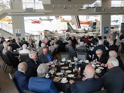 AttendeesattheWashingtonStateBarAssociations50-yearMemberLuncheonattheMuseumofFlightinSeattleJune62025