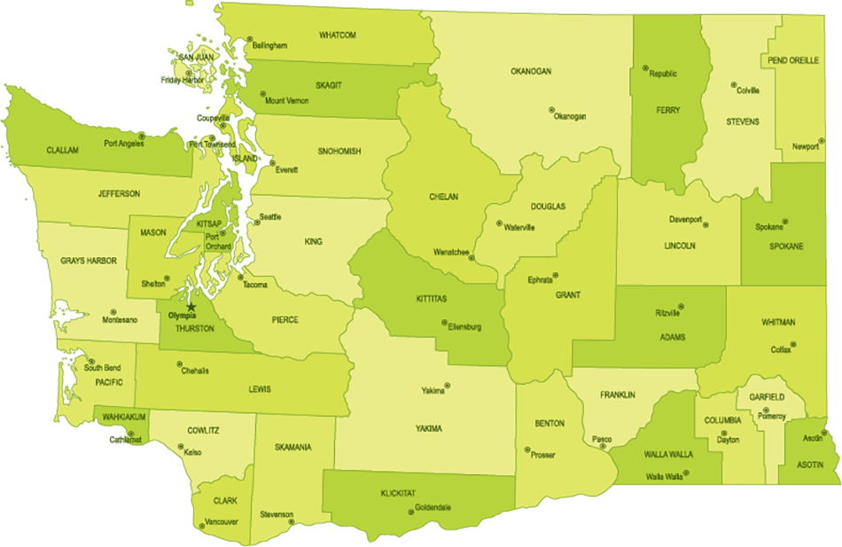 Washington map