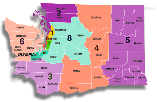 Congressional district map